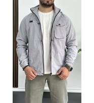 Erkek Regular Krinkıl Kumaş Mevsimlik Ceket Gri Edw082