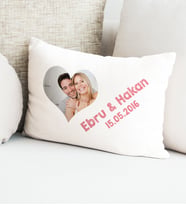 BK Gift Kişiye Özel Fotoğraflı Dikdörtgen Yastık