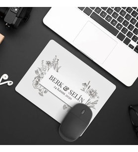 Kişiye Özel Yıldönümü Hediyesi Tarih ve İsimli Mousepad
