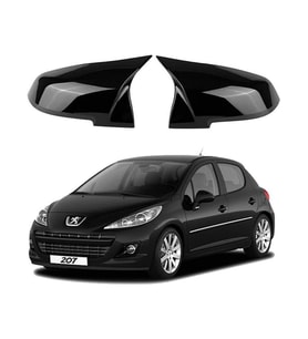 Peugeot 207 Parlak Siyah Batman Ayna Kapağı
