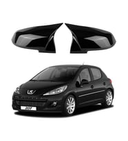 Peugeot 207 Parlak Siyah Batman Ayna Kapağı