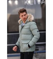 Prifaldi Erkek Şişme Mont (Gri)