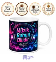 Pop Müzik Ritim ve Dans Kupası Enerjik Gençlere Özel Tasarım Hediye Bardak