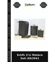Özel Üretim İkili Set Kamp Seyahat Kılıflı 2'Li Matara Seti Alk3941