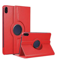 Honor Pad X8A Uyumlu 11 inç Döner Standlı Tablet Kılıfı (Kırmızı)