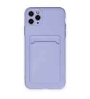 İphone 11 Kılıf Kelvin Kartvizitli - Lila