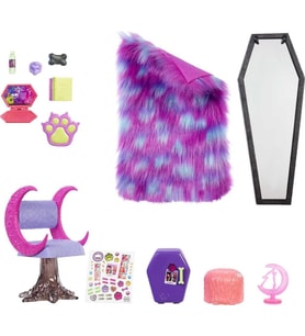 Monster High Harika Yatak Odası Set HHK64 Oyuncak Bebek Yatak Odası