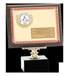ODAK KUPA - Ahşap Plaketler - PL-056 A - 18x24 cm