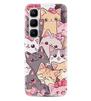 Infinix Hot 60 Kılıf Boutique Baskılı Resimli Harika Kediler Pcode -077