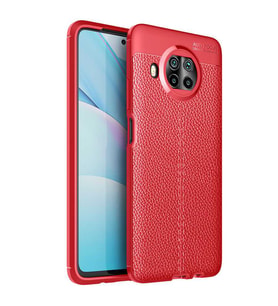 Xiaomi Mi 10T Lite 5G Kılıf Pu-Deri Leather Pu Serisi Esnek Soft Ultra Protection (Kırmızı)