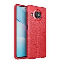 Xiaomi Mi 10T Lite 5G Kılıf Pu-Deri Leather Pu Serisi Esnek Soft Ultra Protection (Kırmızı)