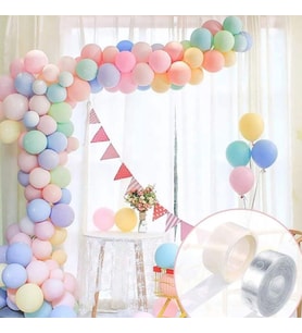 Makaron Karışık Balon 50 Adet. Ve Balon Zincir Aparatı 5 Mt-