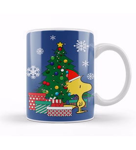 Woodstock Around The Christmas Tree Kupa Bardak Porselen