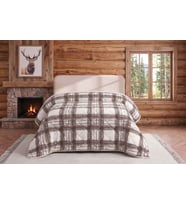 Merinos Loft Yorgan 195X215 Volante Kahve