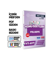 2026 YKS-TYT MEBİ-OGM Felsefe Pratik Konu Özet Kitabı RENKLİ A4 Boyut Görsel Destekli BASKI ÜCRETİ