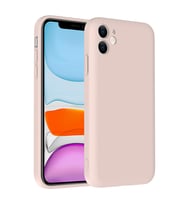 Apple iPhone 11 Uyumlu Kılıf Kamera Korumalı Kartlık Hazneli Zore Vitra Kapak (Pembe)