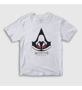 Presmono Unisex Çocuk Beyaz Robe Assassin's Creed T-Shirt 24327tt