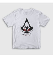 Presmono Unisex Çocuk Beyaz Robe Assassin's Creed T-Shirt 24327tt