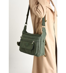 Ultra Hafif Su Geçirmez Çok Cepli Omuz Çantası Yeşil (Model: 571-5D)