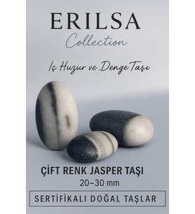 Sertifikalı Çift Renk Jasper Taşı Kütle 20–30 mm İç Huzur Denge ve Güç Enerjisi Taşı (Çok Renkli)