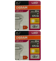 (2 Adet) Osram 6.9W (80W) 2700K (Sarı Işık) GU10 Duylu Led Spot Ampul