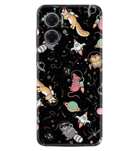 Xiaomi Redmi Note 11E Kılıf Silikon Desen Özel Seri Planet Animals 1771