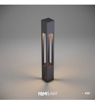FoneLight Aka 75 cm LED Bahçe Aydınlatma Direği Antrasit Alüminyum IP65 Bollard Peyzaj Yürüyüş Yolu Aydınlatması 9W 3000K
