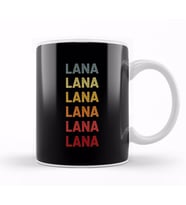 Lana Del Rey Lana Name Vintage Retro Gift Called Lana Kupa Bardak Porselen