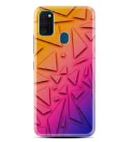 Samsung M21 M22 M23 M30 M31S M32 Kılıf Desenli Silikon Üçgenler 1635