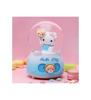 Hello Kitty Büyük Boy Kar Küresi Işıklı, Müzikli, Püskürtmeli, Mavi, 16X12