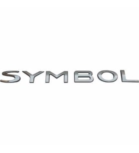 SYMBOL YAZISI (RENAULT SYMBOL ARKA BAGAJ)