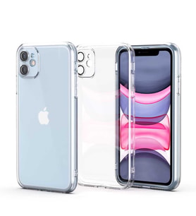 Apple iPhone 12 Kılıf Kamera Lens Korumalı Şeffaf Fizy (Renksiz)