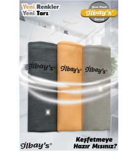 Yeni Renk Serisi İthal 3'lü Mikrofiber Temizlik Bezi Baskılı (40*60cm)