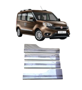 Fiat Doblo Krom İç Kapı Eşiği Takımı 2010-2022 Arası Paslanmaz Çelik