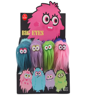 Bubu Peluş Şaşkın Gözler Başlıklı Kurşun Kalem - 1 adet