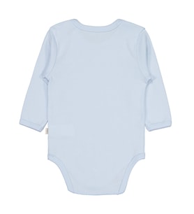 Civil Baby Düz Renkli Uzun Kol 12-36 Ay Çıtçıtlı Badi - Pembe (Mavi)