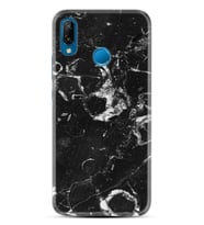 Huawei P20 Lite Mate 10 20 Lite Pro P40 Lite KılıfDesemli Silikon Black Hole Marble 1387