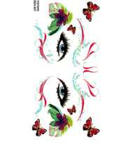 Tattoo Geçici Dövme Vücut Dövmesi 9x19 cm (renkli021) - Renkli Gözler