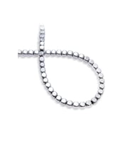 Hematit Doğal Taş Parlak Gümüş Küp Kesim 6x6mm Dizi