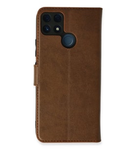 Newface Realme C25 Kılıf Trend S Plus Kapaklı Kılıf - Taba