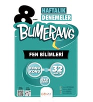 Bumerang LGS 8. Sınıf 32’lik Haftalık Fen Bilimleri Denemeleri