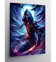 Kanvas Tablo Neon Giyimli Savaşçı