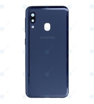 BYR Samsung A20 E Mavi Kasa + Kapak + Yan Tuşlar, LENS HARİÇ