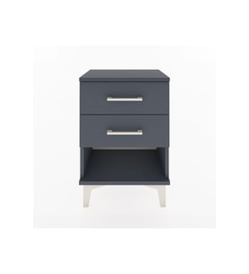Arges Komodin 2 Çekmeceli 44x30x64 Antrasit-Antrasit
