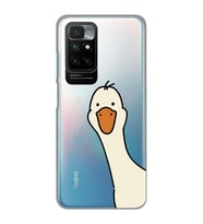 Redmi 10 2022 Uyumlu Sevimli Ördek Desenli Şeffaf Telefon Kılıfı