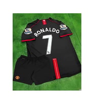 M.Unitedd Moskova 2008 Sezonu Cristiano Ronaldo Çocuk Forması 4'lü Set (BLACK) (Siyah)