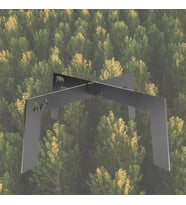 Kamp Ayısı® Bushcraft OX+™: Small Katlanır Ateş Üzeri Metal Kamp Izgarası - Su Geçirmez Taşıma Çantalı
