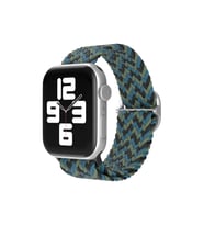 Uray store Apple Watch 38mm Star Kordon - Zigzag Mavi-Yeşil