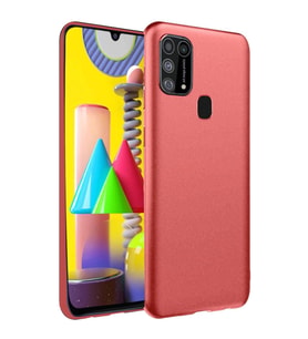 Samsung Galaxy M31 Kılıf Nano İçi Kadife Silikon - Kiremit