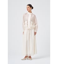FTZ Women Kadın Nakış İşlemeli Bomber Ceketli Takım Beige 31393